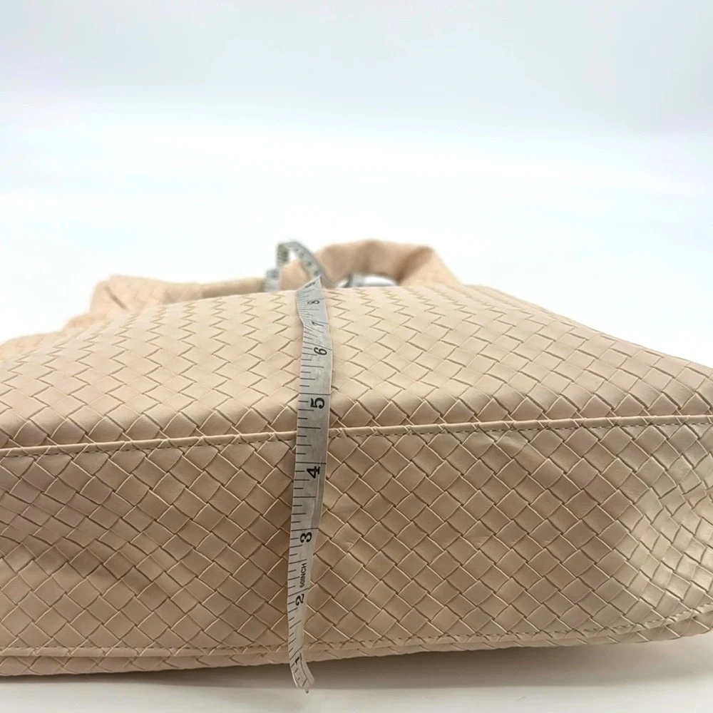 Ulta Beauty NEW Woven Basket Weave Knot Vegan Leather Hobo Shoulder Bag NWT